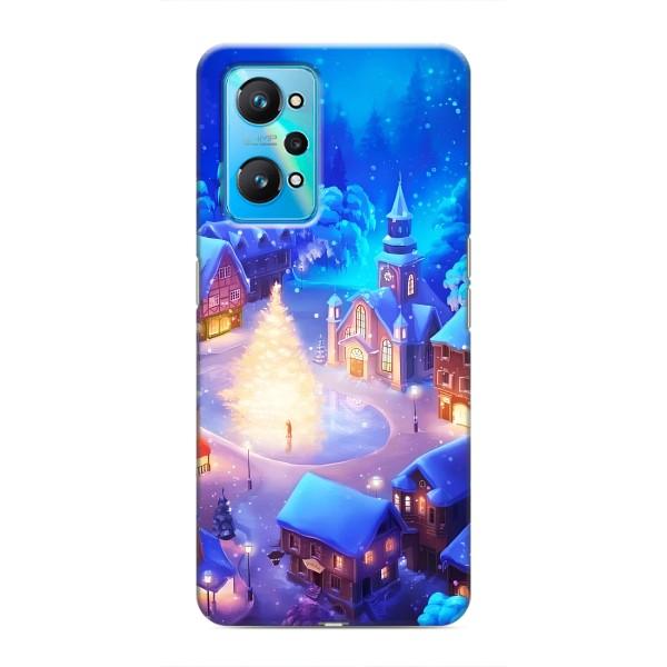 Рождественские Чехлы для Realme GT Neo 2 (VPrint) – Рождественский город