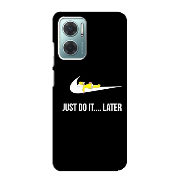 Чехол с логотипом Найк на Xiaomi Redmi Note 11E – Nike just do it