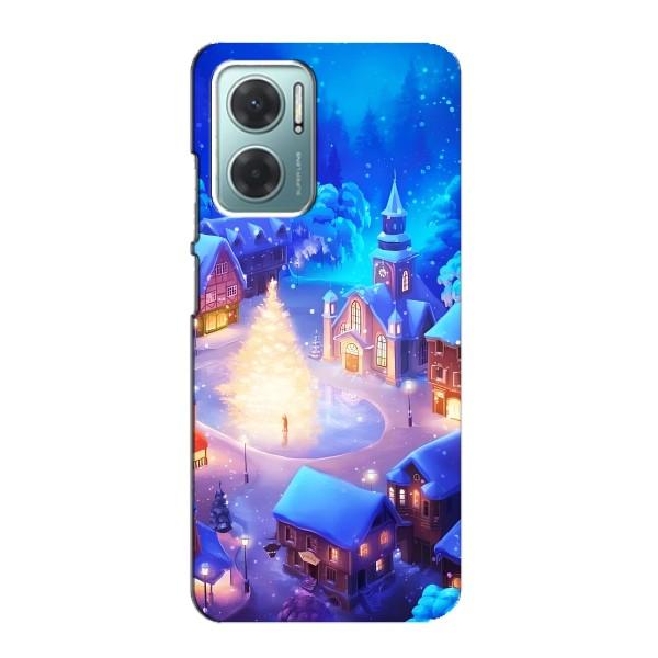 Різдвяні Чохли для Xiaomi Redmi Note 11E (VPrint) – Різдвяне місто