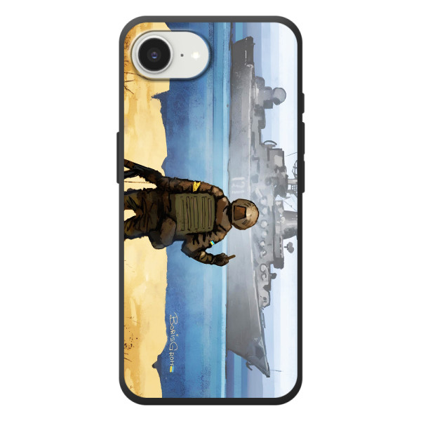 Чехол с принтом (Русский корабль...) для 

Apple семнадцать ē   (AlphaPrint) – Русский корабль