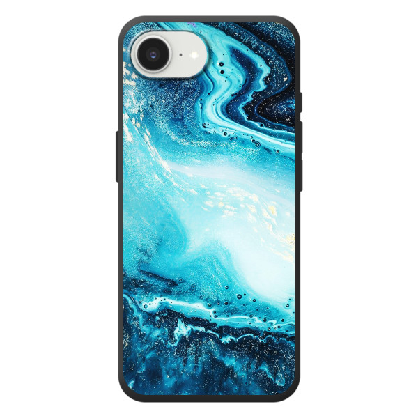 Мраморный чехол на Apple 17e (VPrint) – Голубой мрамор