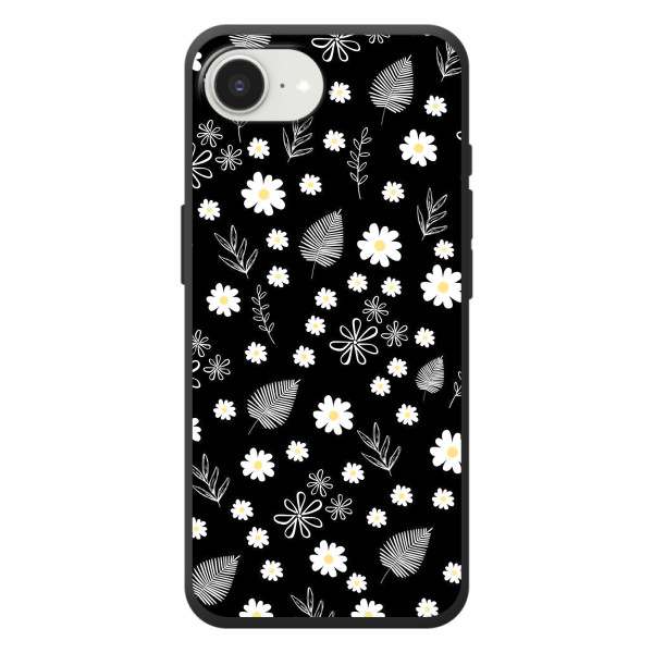Чехлы с тематикой "ЦВЕТЫ" на Apple 17e – цветение на чорном