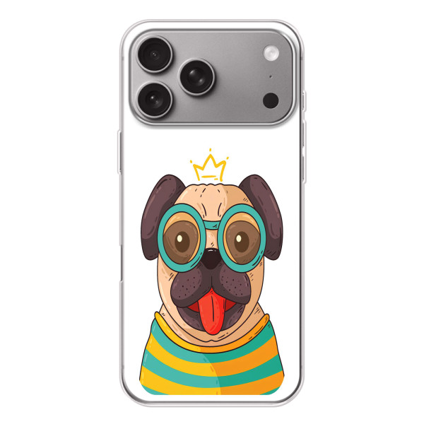 Бампер для Apple iPhone 18 Pro Max с картинкой "Песики" – Собака Король