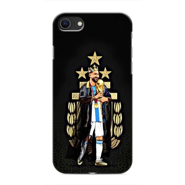 Чехлы для iPhone 8 (Leo чемпион) (AlphaPrint) – Месси Король