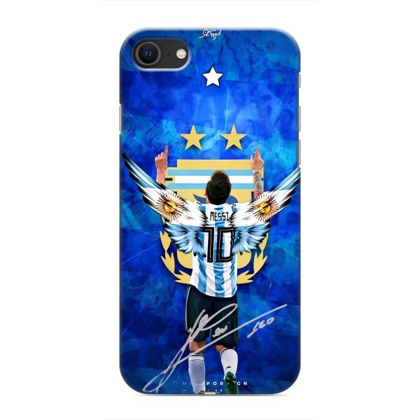 Чехлы для iPhone 8 (Leo чемпион) (AlphaPrint) – Месси сборная