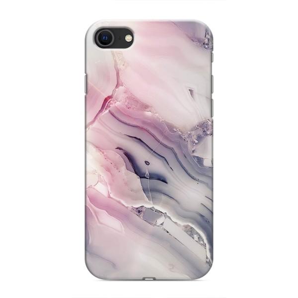 Мраморный чехол на iPhone 8 (VPrint) – Пурпурный Мрамор