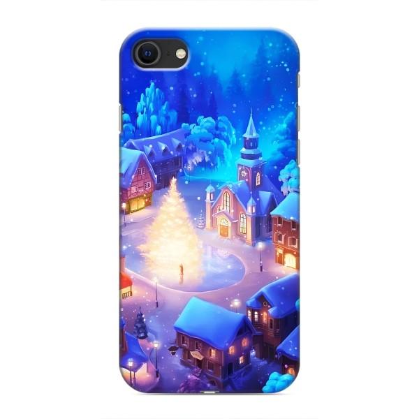 Рождественские Чехлы для iPhone 8 (VPrint) – Рождественский город