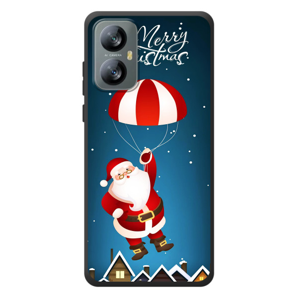 Чохол з зимовим принтом для Червовийю A52 – Дід Мороз