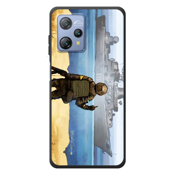 Чехол с принтом (Русский корабль...) для Блэквю А53 Про (AlphaPrint) – Русский корабль