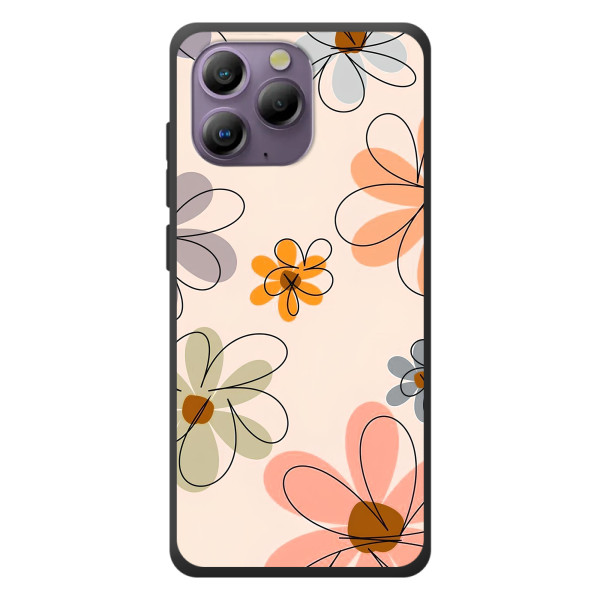 Чехол с цветочным принтом на Блэквью А96 – Разноцветные цветы