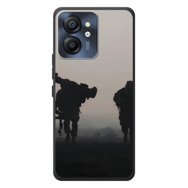 Чехлы на военную тематику для Blackview Color 8 – Бой солдат