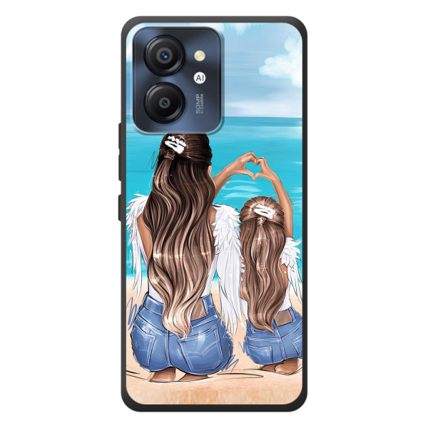 Чохол з друком для Blackview Color 8 - (Мама з дитинкою) (AlphaPrint) – Мама з донькою