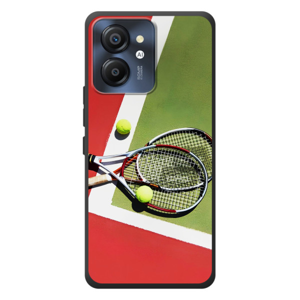 Чехлы с принтом Спортивная тематика для Blackview Color 8 – Ракетки теннис
