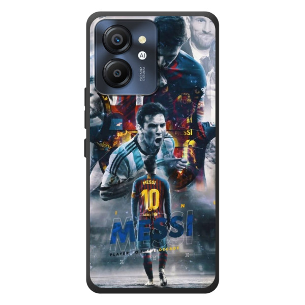 Чохол Мессі футболіст для Blackview Color 8 – Колаж Мессі