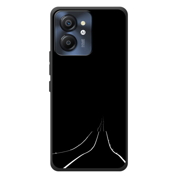 Чехол с картинками на черном фоне для Blackview Color 8 – Дорога