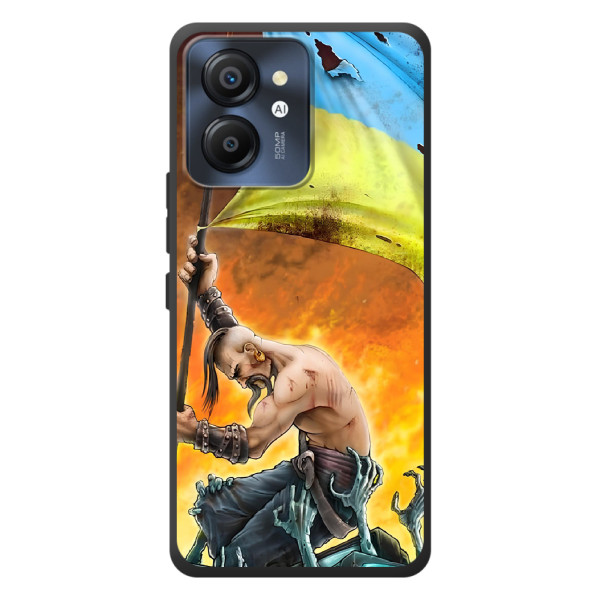 Чехол с картинкой (Патриотический КОЗАК) на Blackview Color 8 – Сильный Козак