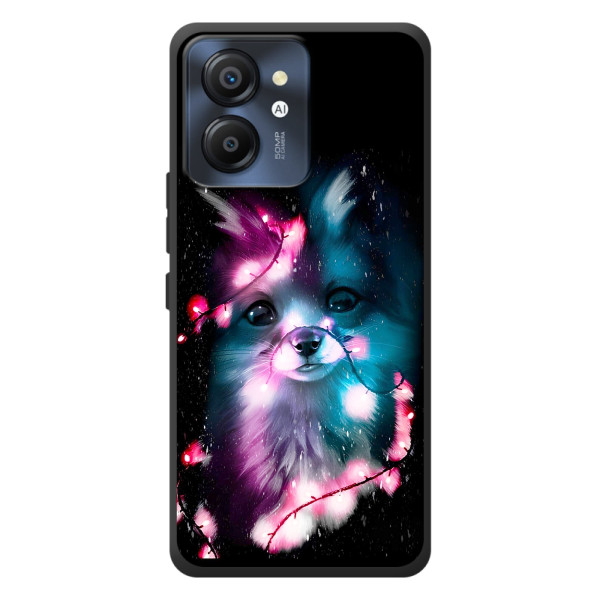 Чехол с Лисичкой для Blackview Color 8 – Черная Лиса