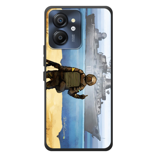 Чехол с принтом (Русский корабль...) для ЧорнийВ'ю Колор 8 (AlphaPrint) – Російський корабель