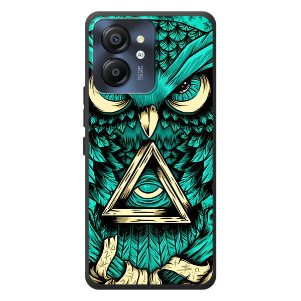 Чохол з пташками на Blackview Color 8 (VPrint) – Сова з оком