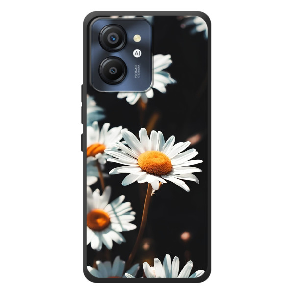 Чехол с ромашками на Blackview Color 8 – Белые ромашки