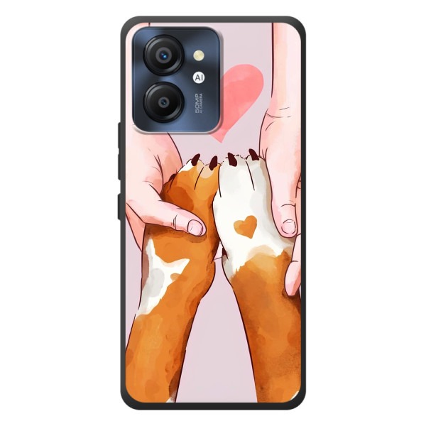 Чехол (ТПУ) Милые собачки для Blackview Color 8 – Любовь к собакам