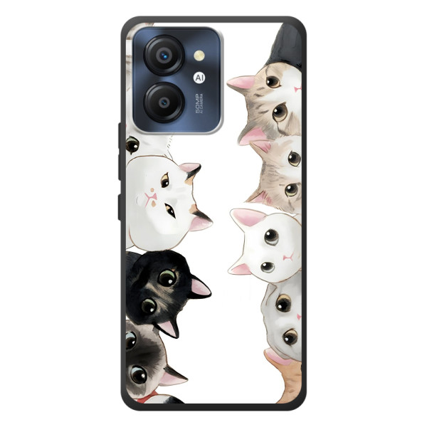 Чохол із милими котиками на Чорьв'ю Колот 8 – Чорно-білі котики