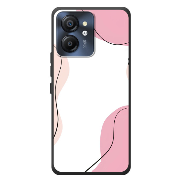 Чехол цветочный дизайн для Blackview Color 8 – Розовый фон