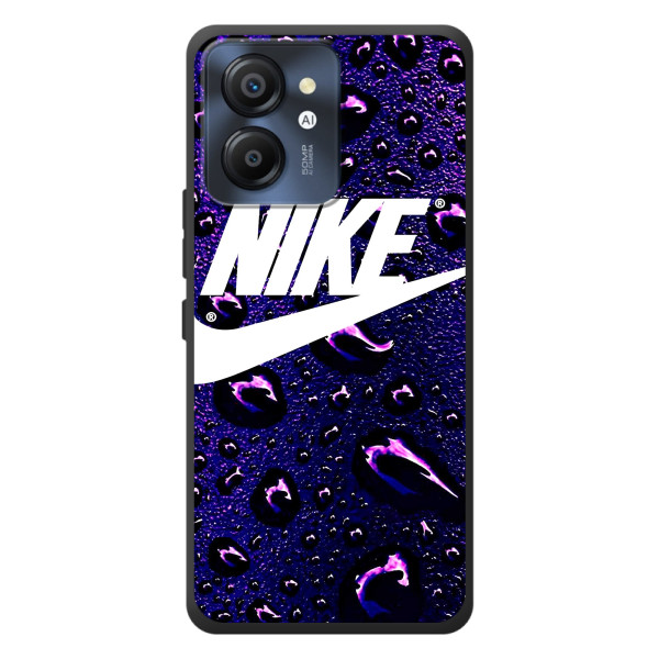 Чехол с логотипом Найк на Blackview Color 8 – Найк на фиолетовом