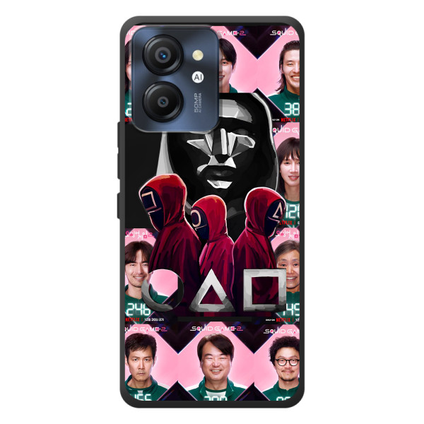 Чохол Гра в кальмара для Blackview Color 8 – Персонажі гри кальмара