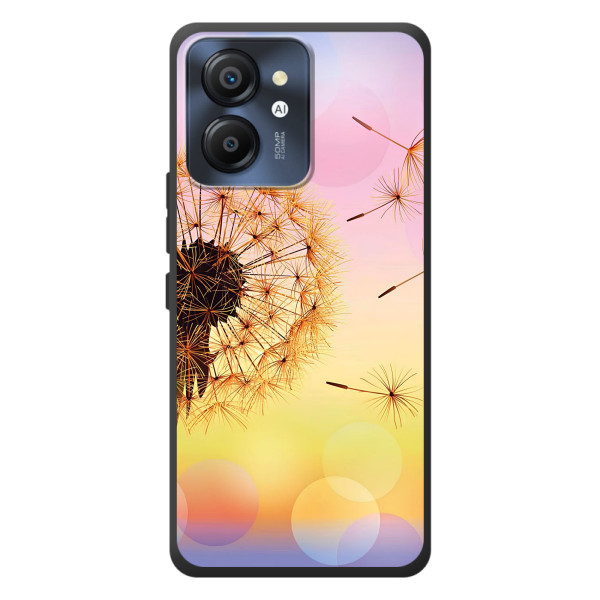 Силиконовый Чехол с одуванчиками на Blackview Color 8 – Цветок-одуванчик