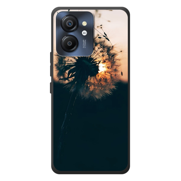 Силиконовый Чехол с одуванчиками на Blackview Color 8 – Красивый одуванчик