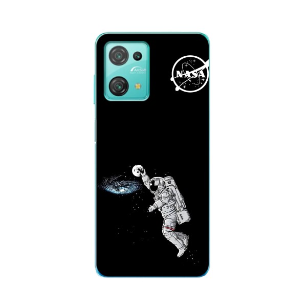 Силиконовый бампер с принтом "Наса" на Blackview Oscal C30 Pro – Космонавт баскетболист