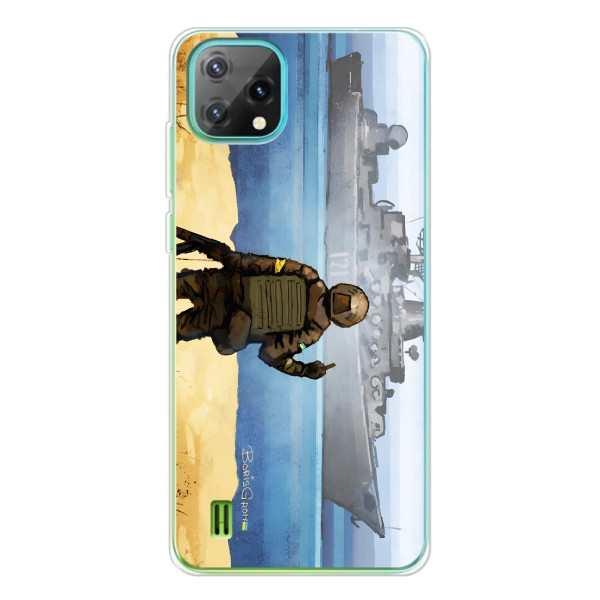 Чехол с принтом (Русский корабль...) для >Блэквью Оскал C60 (AlphaPrint) – Русский корабль