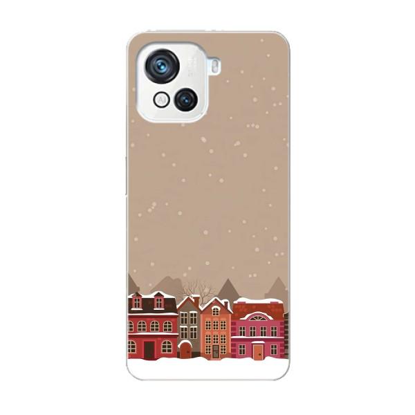 Новорічні, Святкові Чохли для Blackview Oscal C80 - 2024 год – Зимове місто