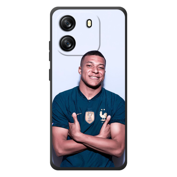 Чехол (TPU) с Футболистом на Blackview Oscal Flat 1C – Мбаппешичка