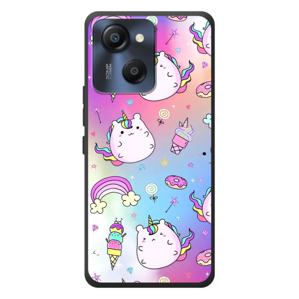Чохол Unicorn на Blackview Oscal Modern 8 – Веселка і Єдинорог