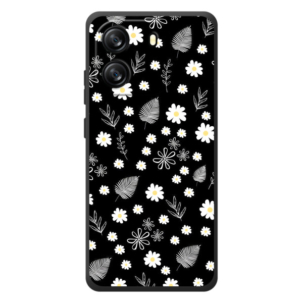 Чехлы с тематикой "ЦВЕТЫ" на Blackview Wave 6C – цветение на чорном
