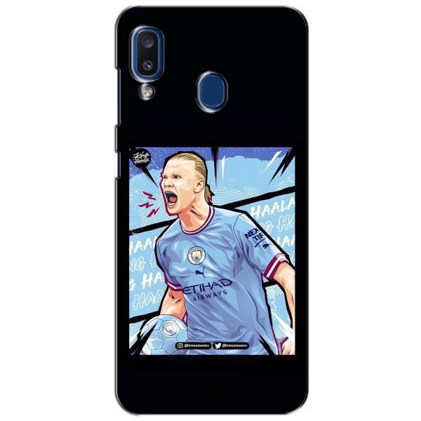 Чехлы с футболистом Ерлинг Холанд для Samsung Galaxy a20 2019 (A205F) (AlphaPrint) – гол Эрлинг Холланд