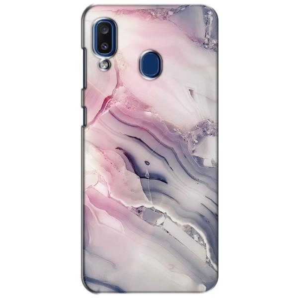 Мраморний чехол на Samsung Galaxy a20 2019 (A205F) (VPrint) – Пурпурний Мрамор