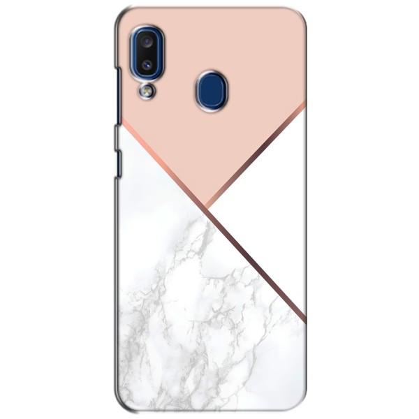 Мраморний чехол на Samsung Galaxy a20 2019 (A205F) (VPrint) – Тройний мрамор