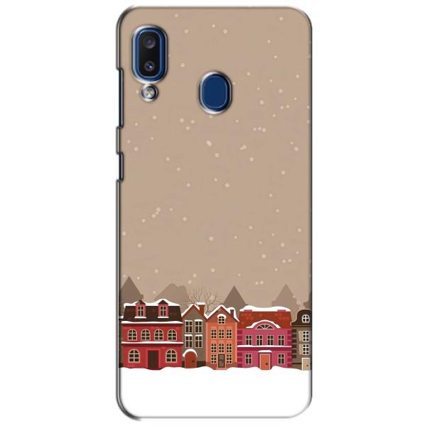 Новогодние, Праздничные Чехлы для Samsung Galaxy a20 2019 (A205F) - 2024 год – Зимний город
