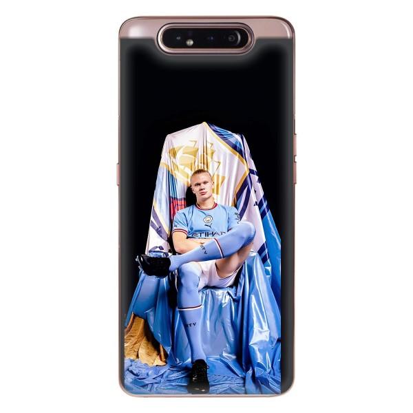 Чехлы с футболистом Ерлинг Холанд для Samsung Galaxy a80 2019 ( A805F ) (AlphaPrint) – футболист Холанн