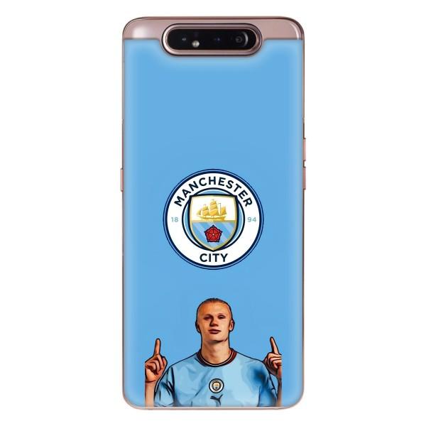 Чехлы с футболистом Ерлинг Холанд для Samsung Galaxy a80 2019 ( A805F ) (AlphaPrint) – Холанд Манчестер Сити