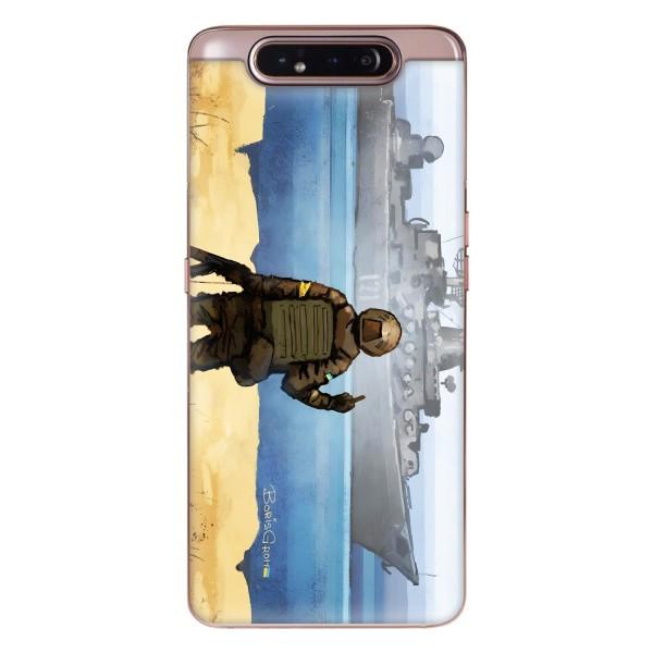 Чехол с принтом (Русский корабль...) для Самсунг Галаксі A80 2019 ( A805F ) (AlphaPrint) – Російський корабель