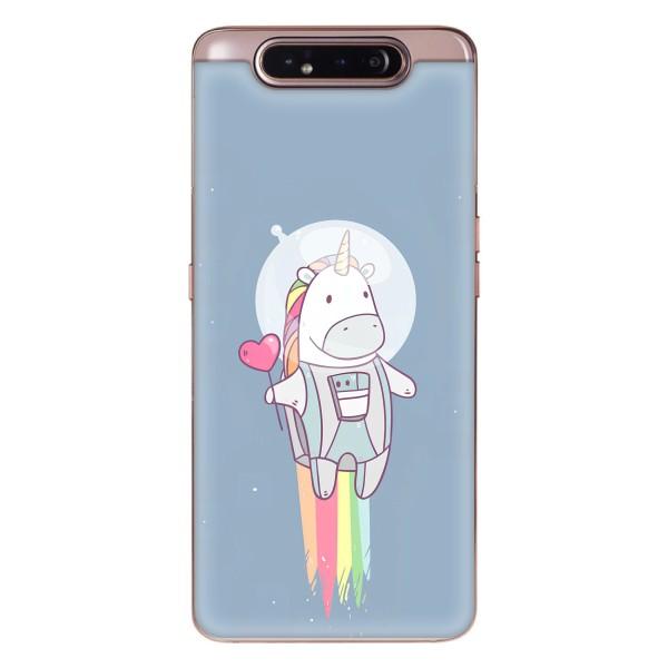 Чехол Unicorn на Samsung Galaxy a80 2019 ( A805F ) – Единорог космонавт