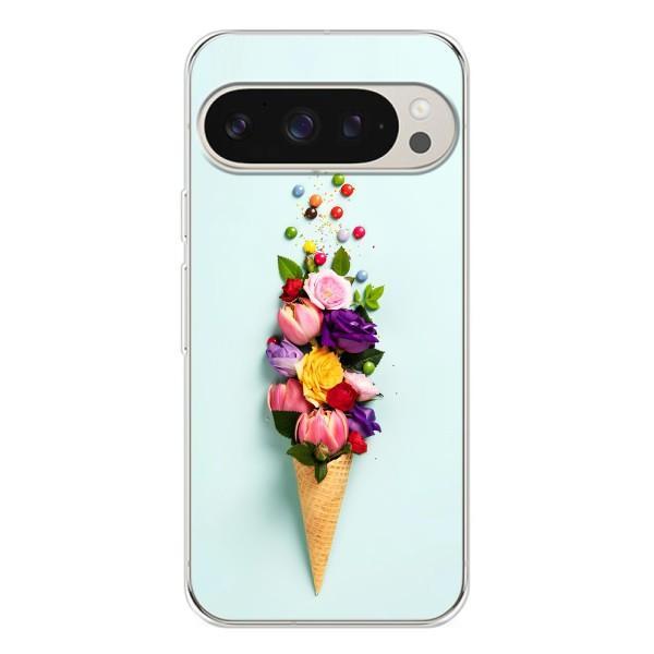 Чохли з тематикою "КВІТИ" на Google Pixel 10 Pro – Квітка-морозиво
