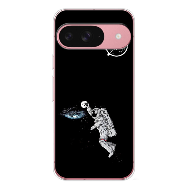 Силіконовый бампер з принтом "Наса" на Google Pixel 10 – Космонавт баскетболіст