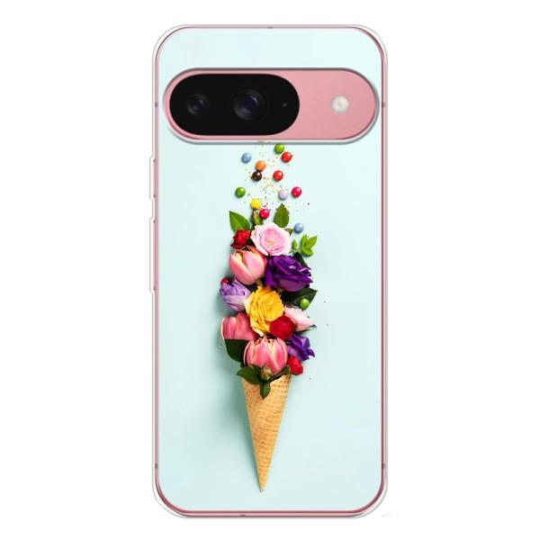 Чохли з тематикою "КВІТИ" на Google Pixel 10 – Квітка-морозиво
