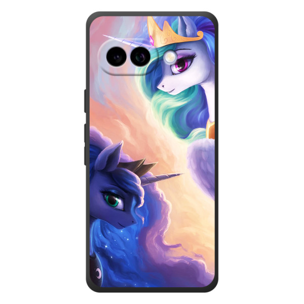 Чехол Unicorn на Google Pixel 10a – Единорожки на тучках