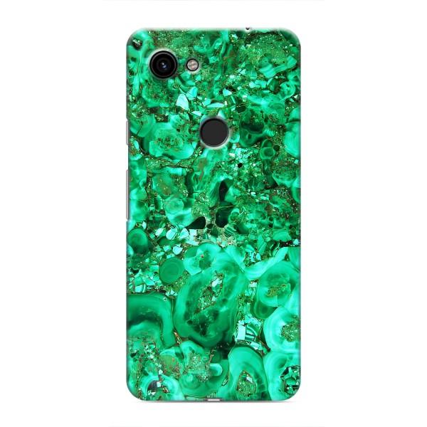 Мраморный чехол на Google Pixel 3 XL (VPrint) – Салатный Мрамор